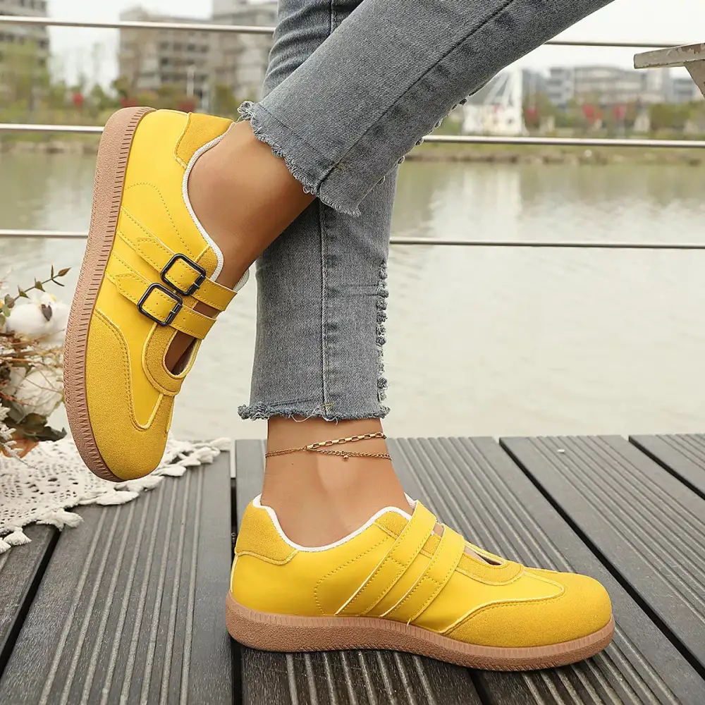 Buckle Strap Casual Sneakers