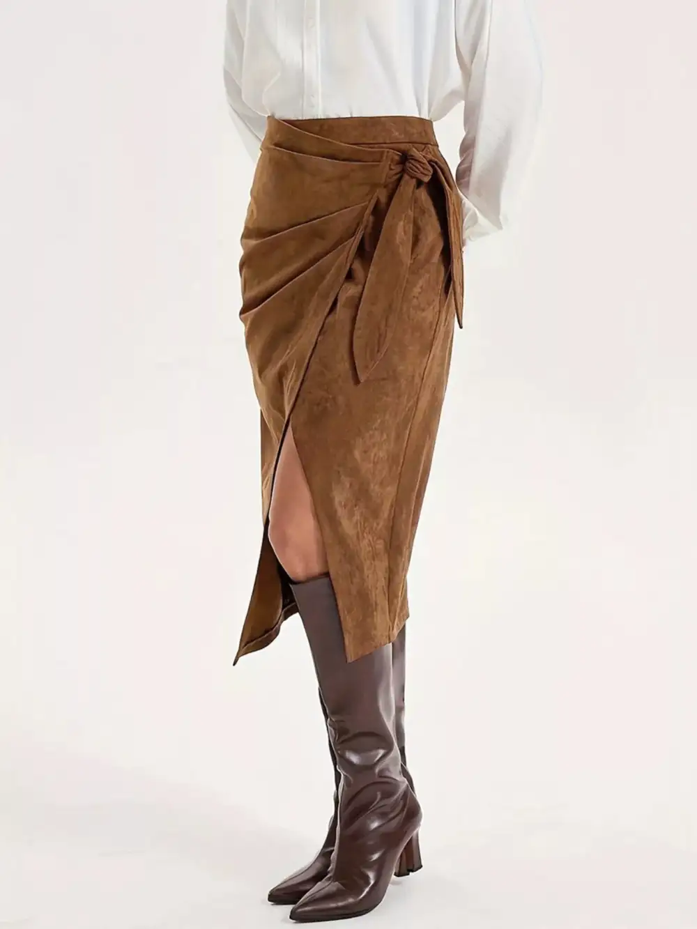 Wrap Midi Skirt