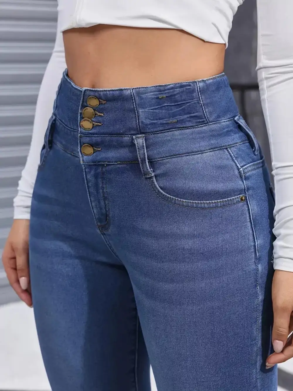 Classic High Waist Denim Jeans