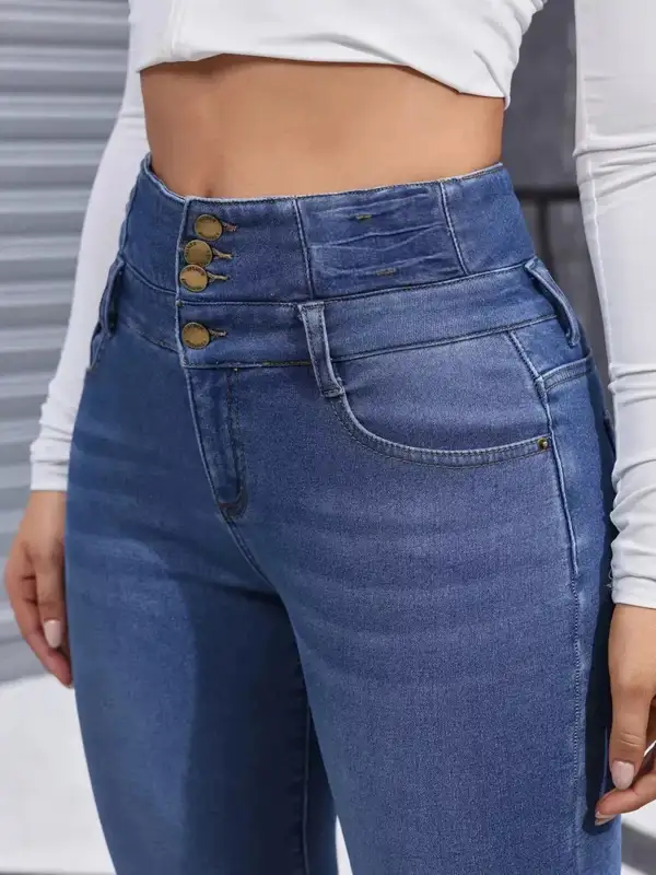 Classic High Waist Denim Jeans