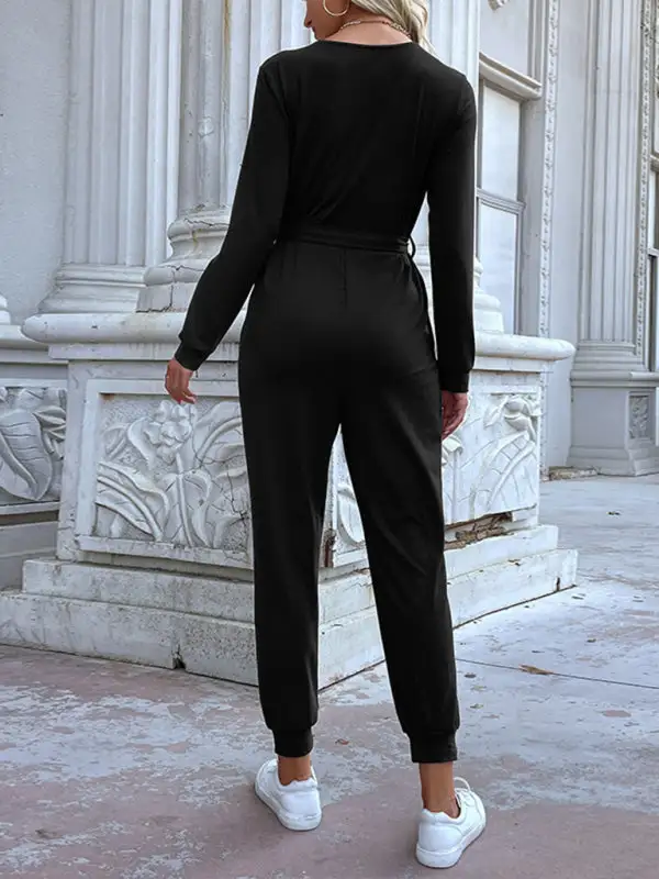 Long Sleeve Hooded Jumpsuit