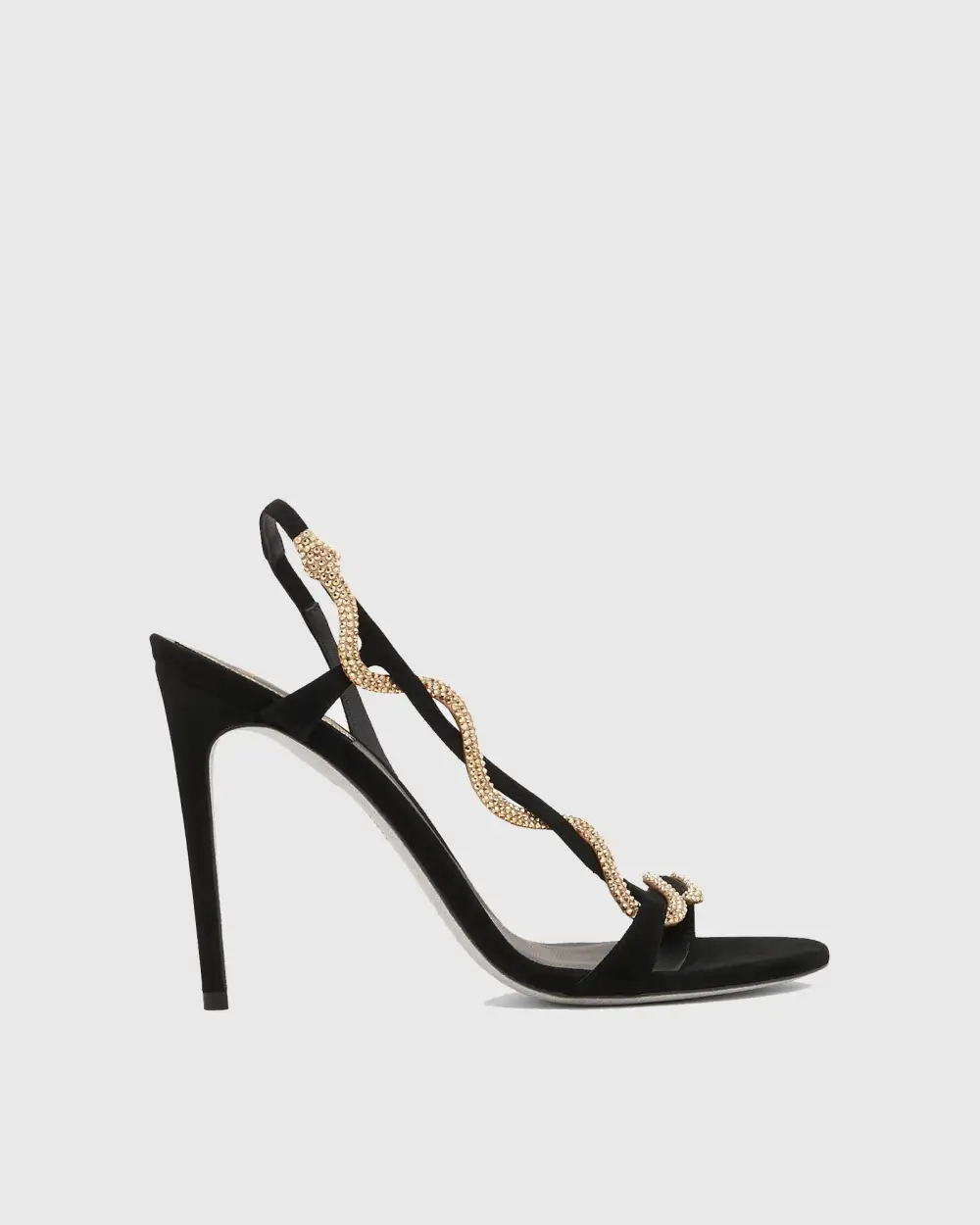 Rhinestone Snake Enwind Sandals