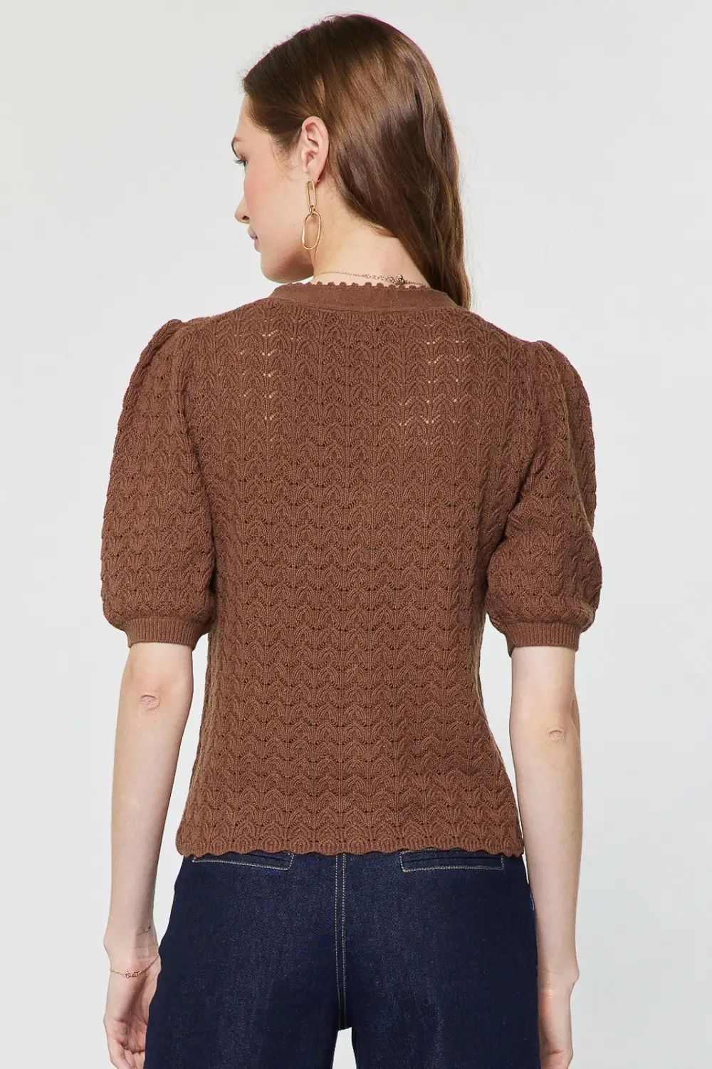 Scalloped Edge Cardigan