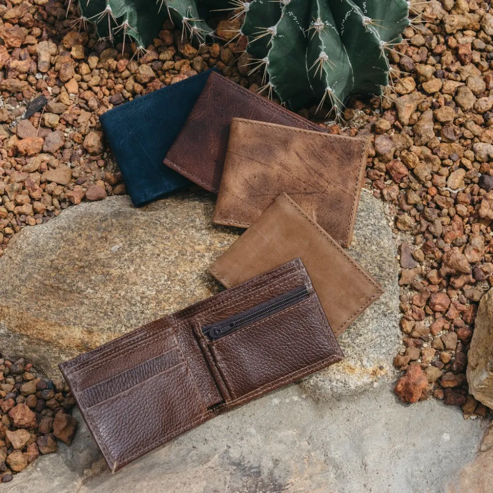 Coin Pocket Leather Wallet
