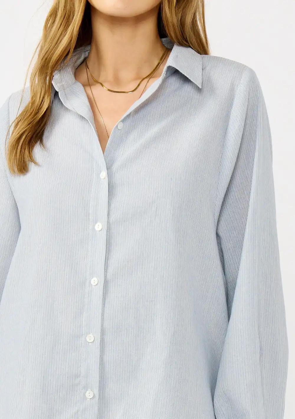 Side Slit Long Sleeve Shirt