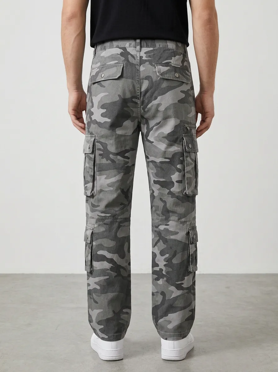 Men's Field Multi-Pocket Camouflage Cargo Pants
