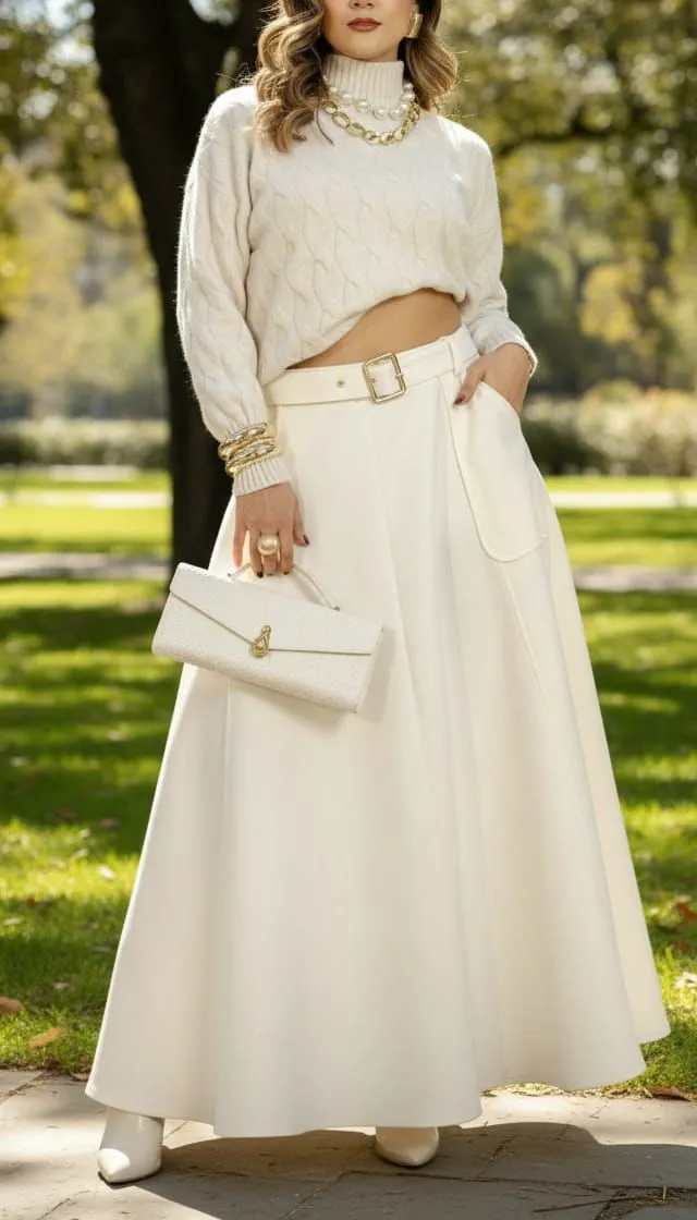 A-Line Maxi Skirt
