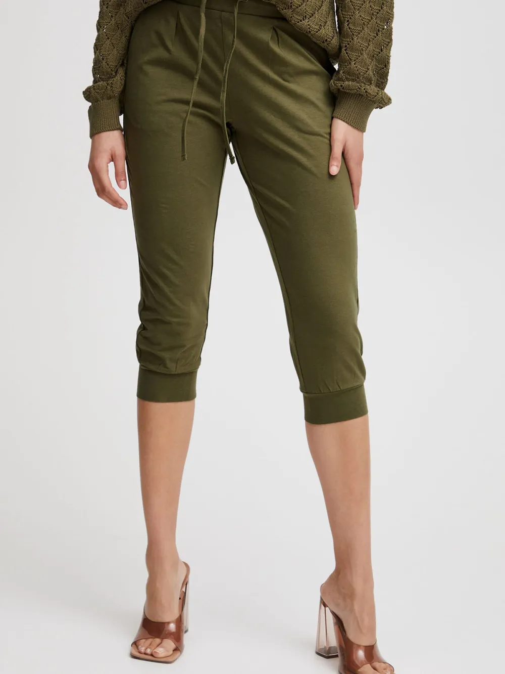 Side Pockets Casual Style Pants