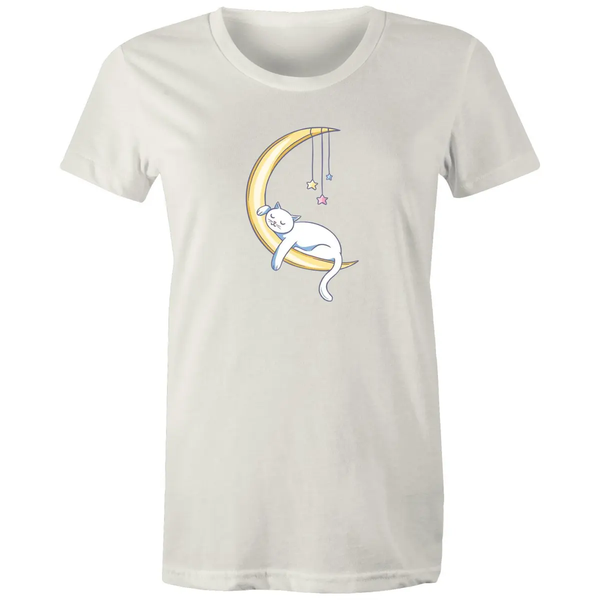 Cat Sleeping on Moon T-Shirt