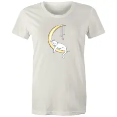 Cat Sleeping on Moon T-Shirt