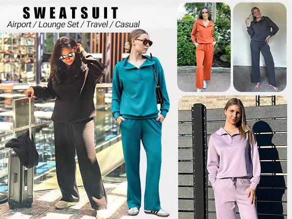 Women's 2-Piece Travel Set – Half-Zip Pullover & Joggers | Fall 2025