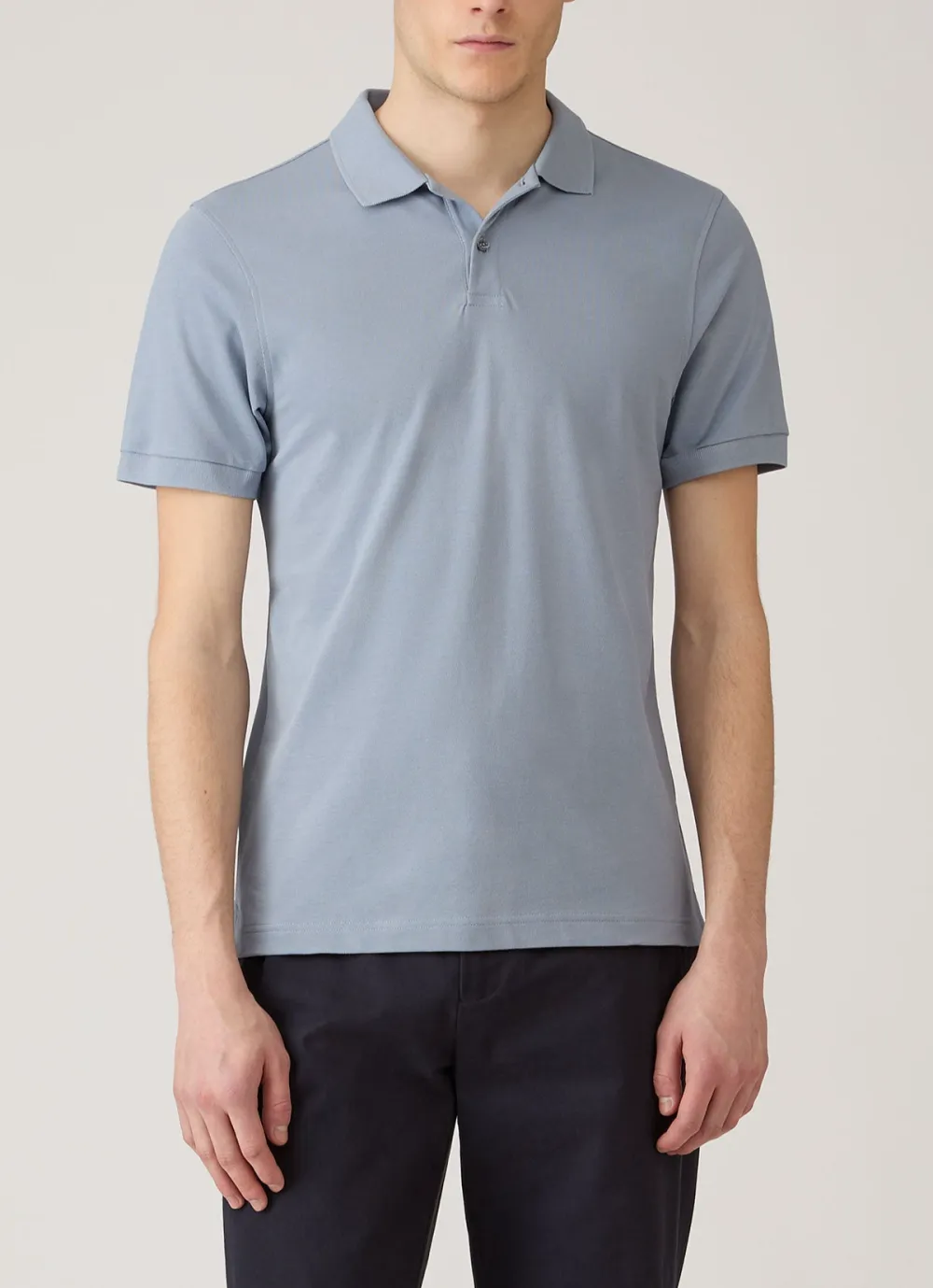 Essential Everyday Slim Fit Cotton Pique Short Sleeve Polo Shirt