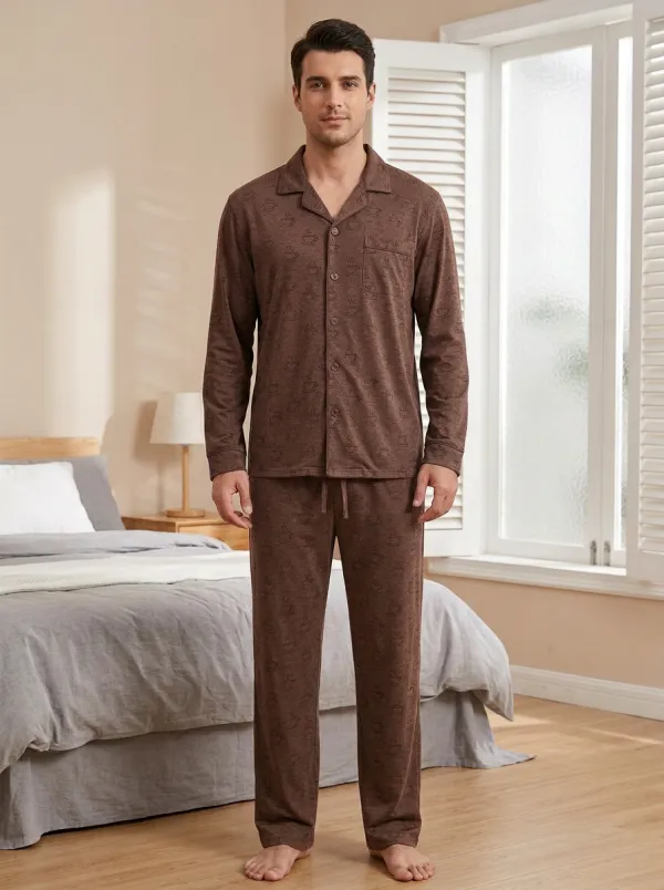Modern Design Classic Men's Pajama Set
