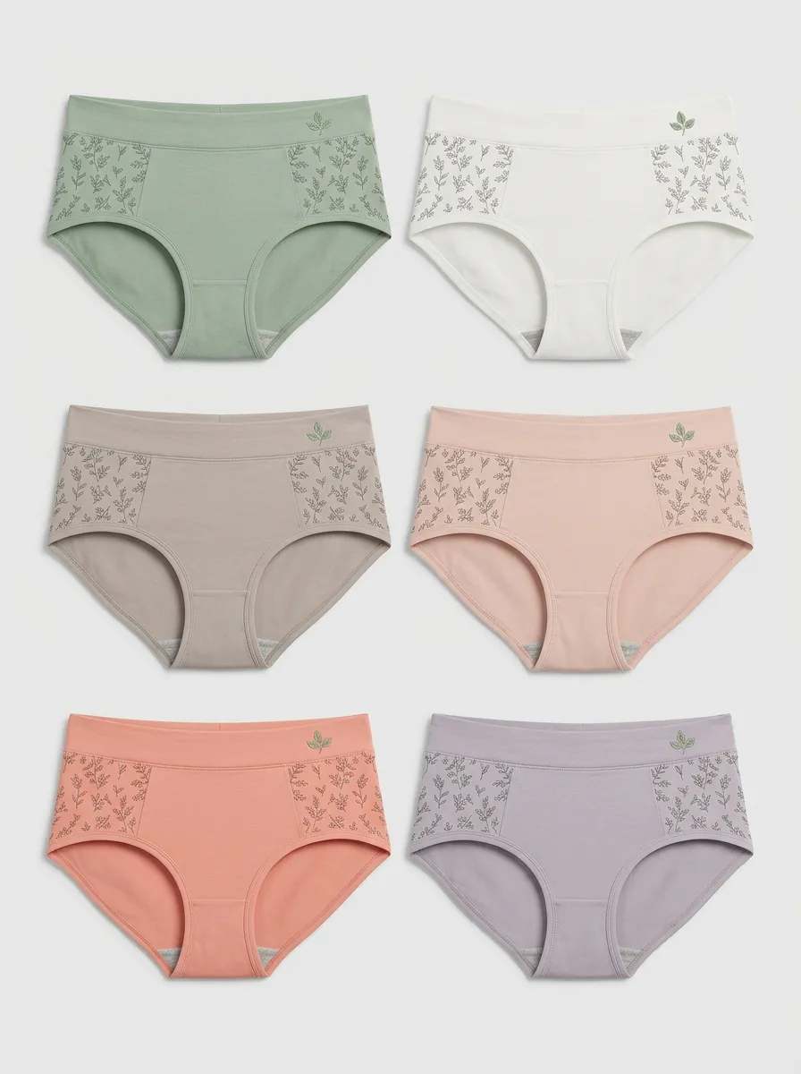 Women's Botanical Floral Multi-Pack Printed Briefs