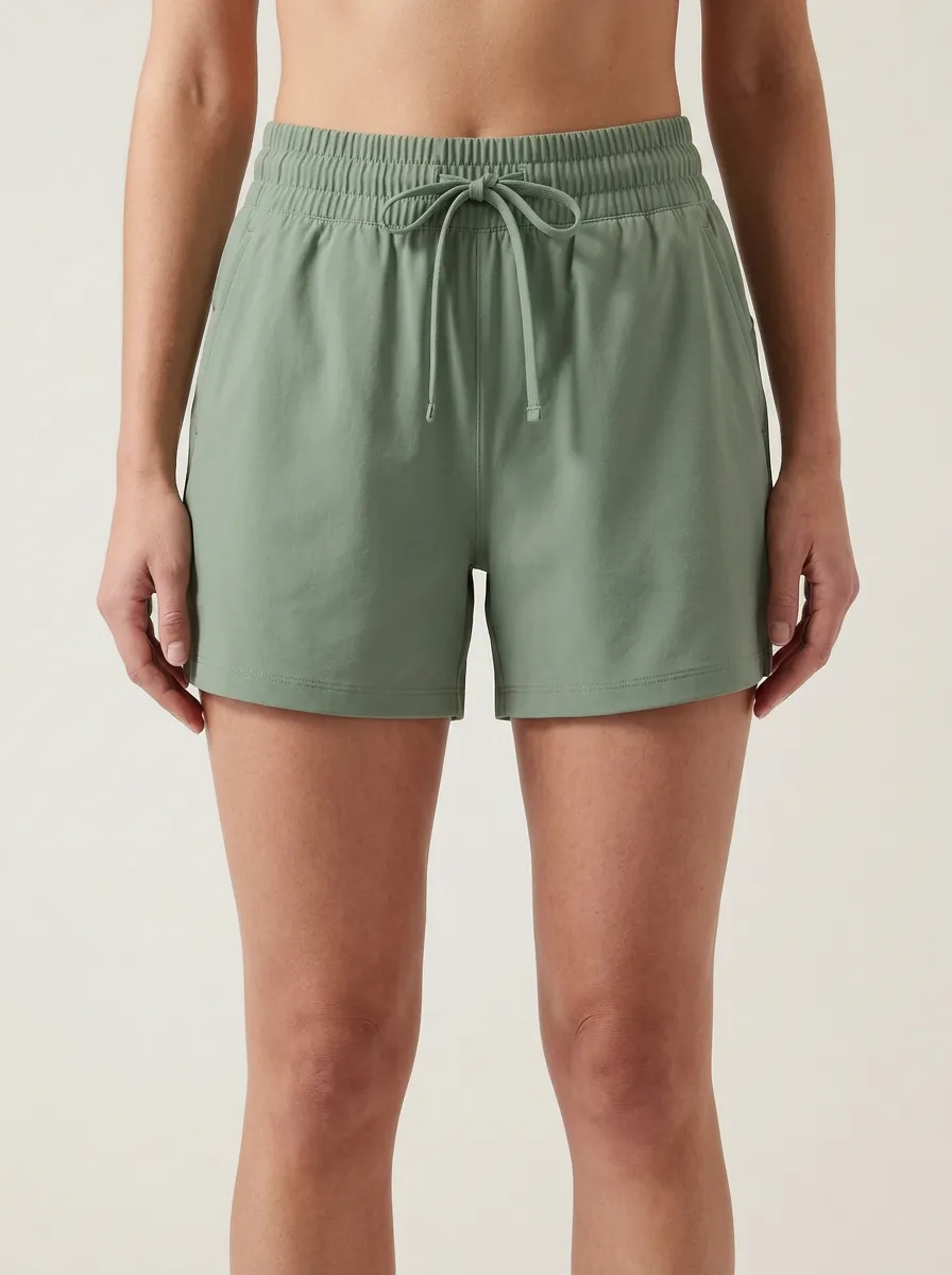 Women's Tonal-Stitch Drawstring Athletic Shorts