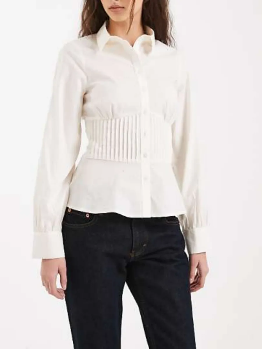 Pleated Waist Shirt