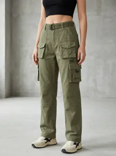 Signature Multi Pocket Sport Look Women's Multi Pocket Cargo Pants