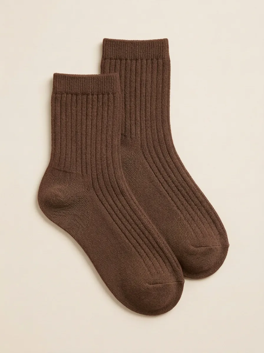 Classic Ribbed Casual Socks