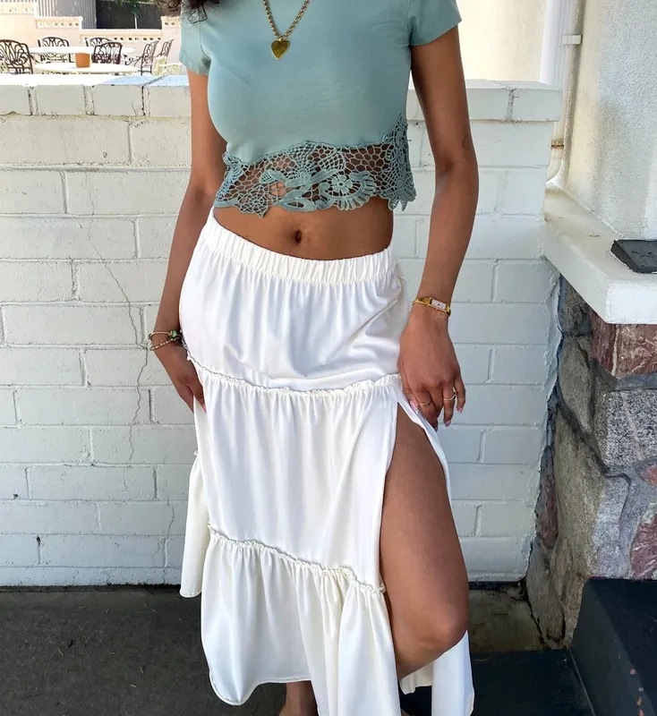 Tiered Maxi Skirt