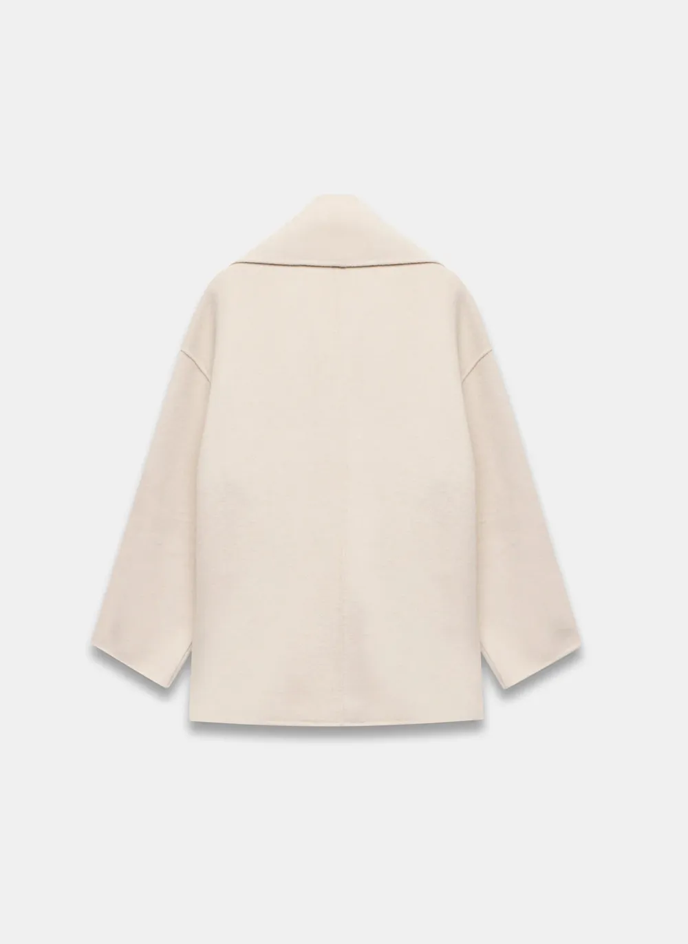 Casual Style Blend Hand Finished Scarf Coat