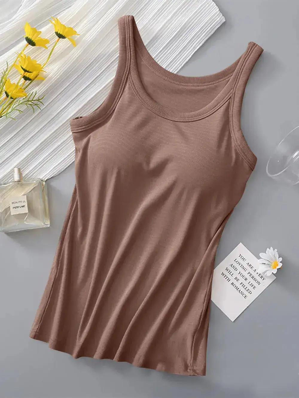 Round Neck With Built