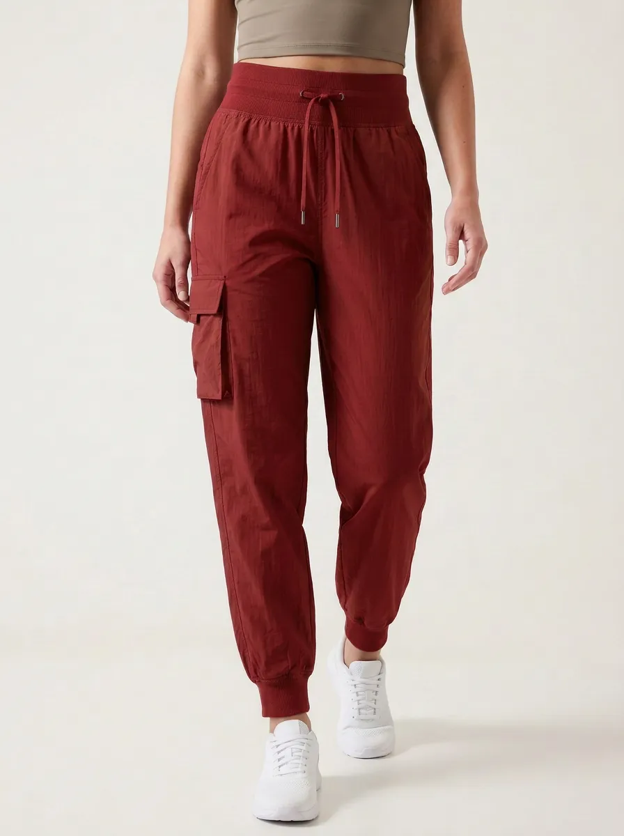 Women's Relaxed Cargo High Rise Cargo Work Pants