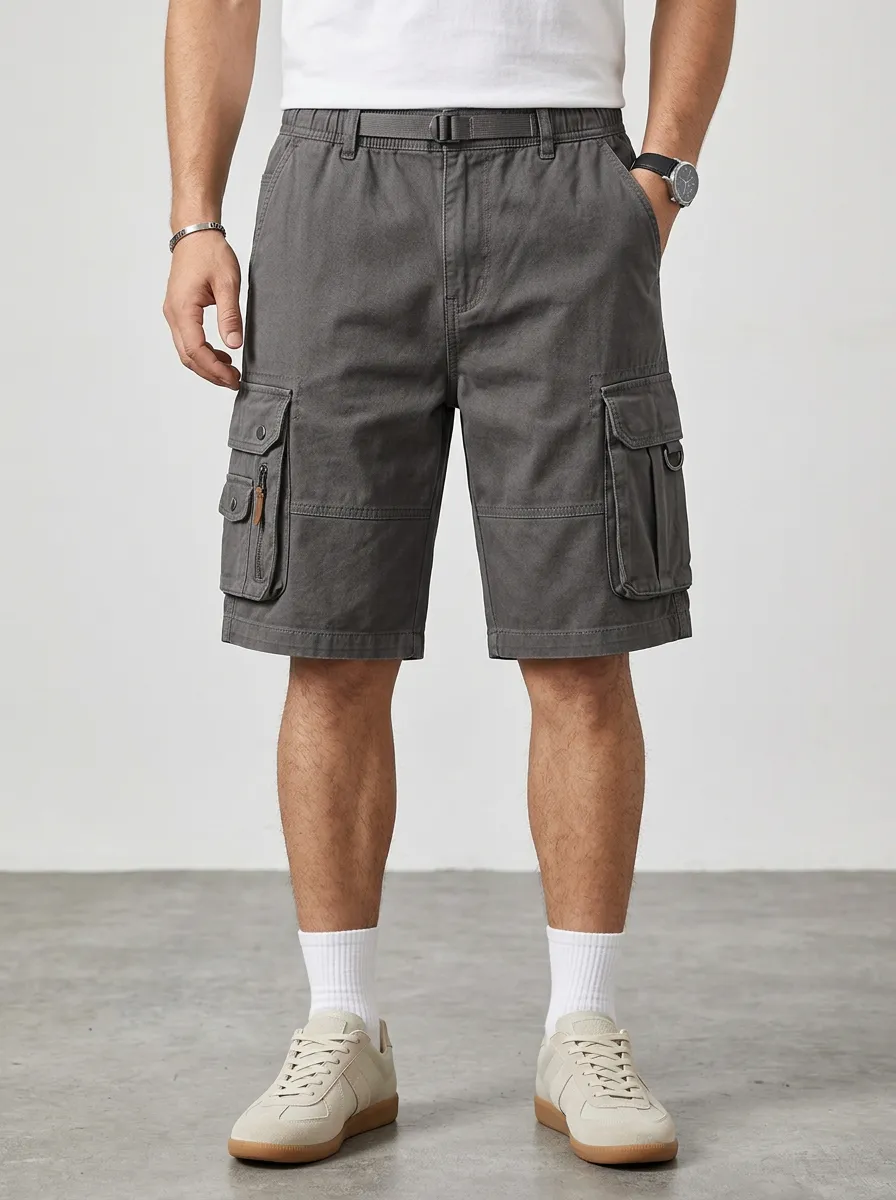 Men's Durable Multi Pocket Cargo Shorts for Weekend Outfits