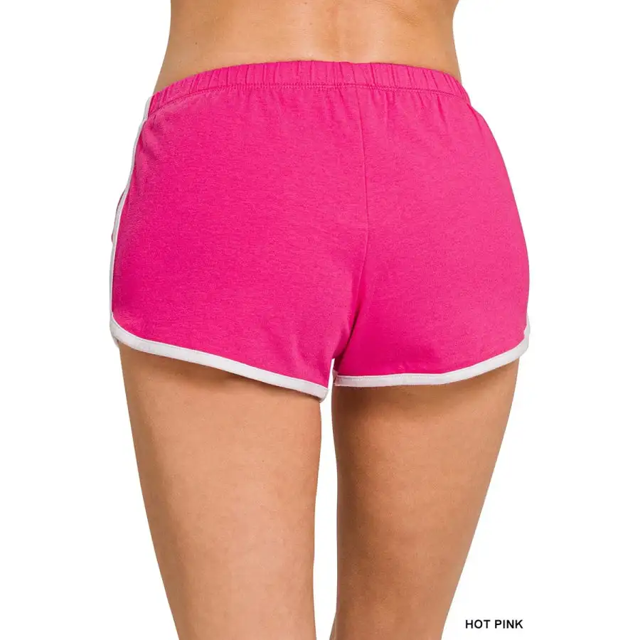Elastic Waistband Dolphin Shorts
