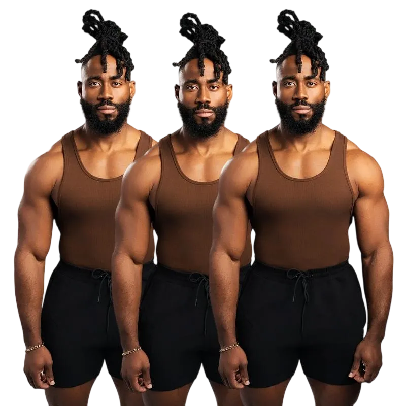 9PACK-Tank Top - Men's Shirt with Classic Design Fitness Wear Athletic Wear