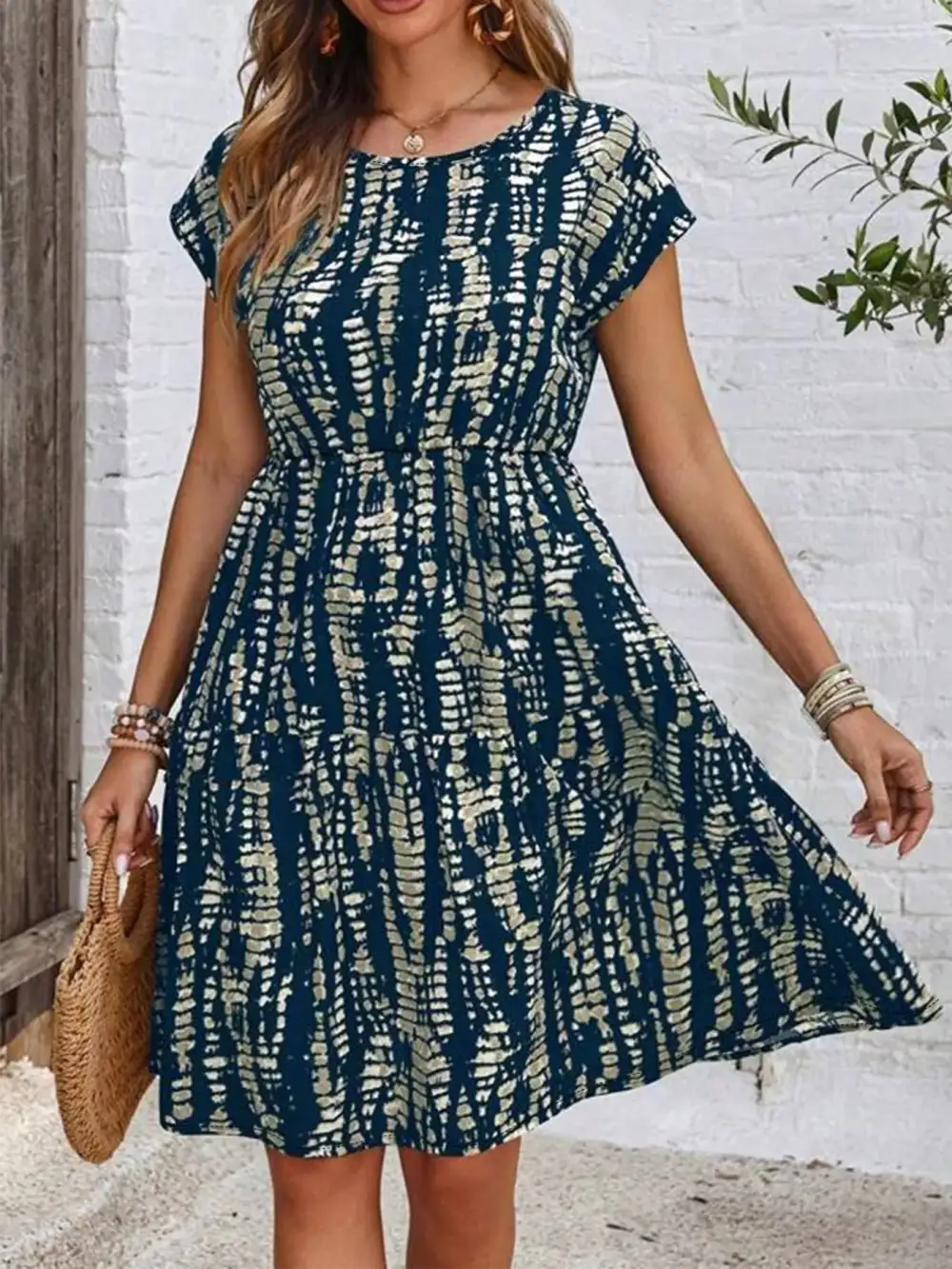 Comfort Fit Ruffle Dress