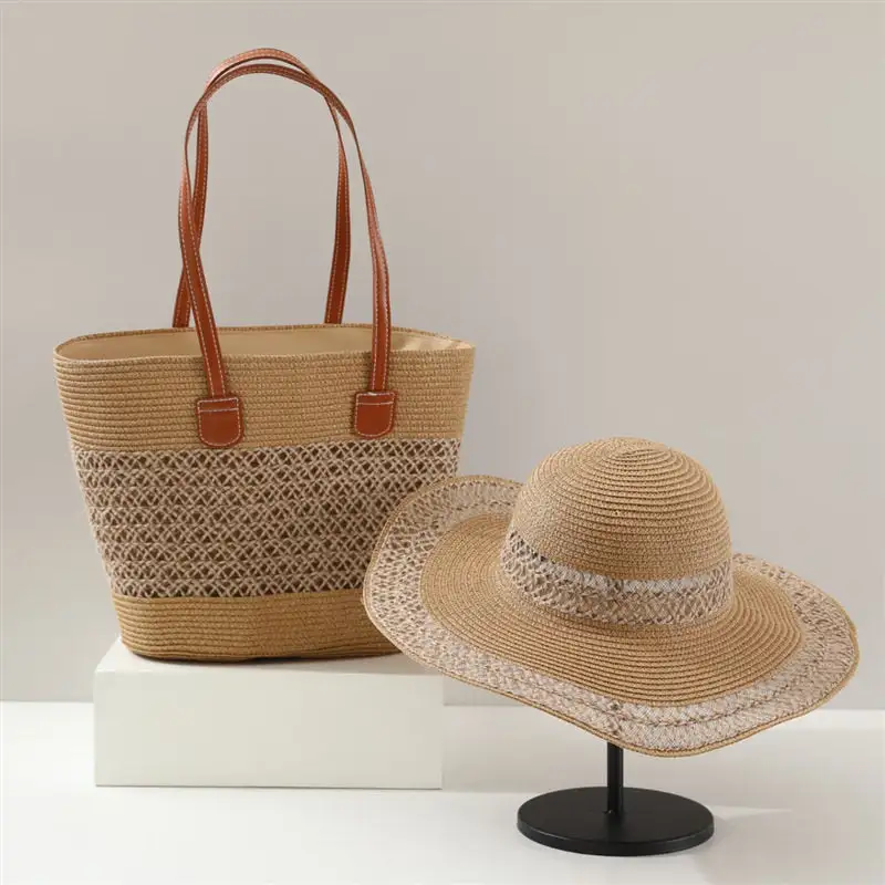 Straw Roomy Everyday Tote Bag