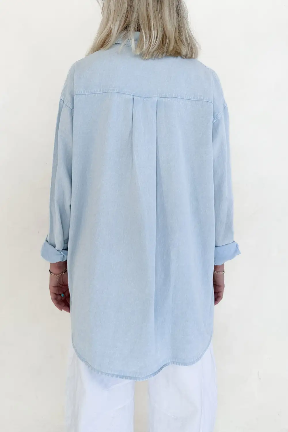 Easy Layer Denim Oversized Shirt