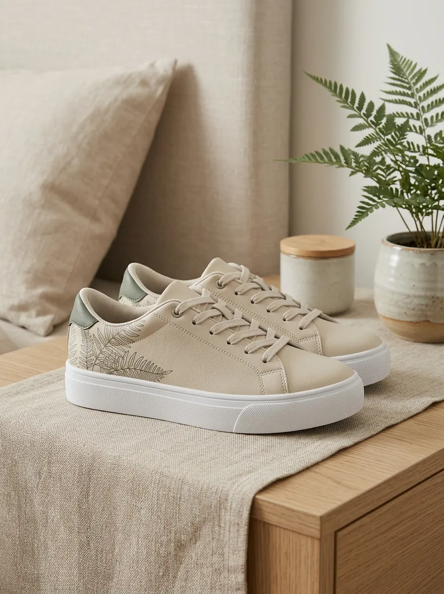 Women's Street Botanical Fern Leaf Skate Shoes