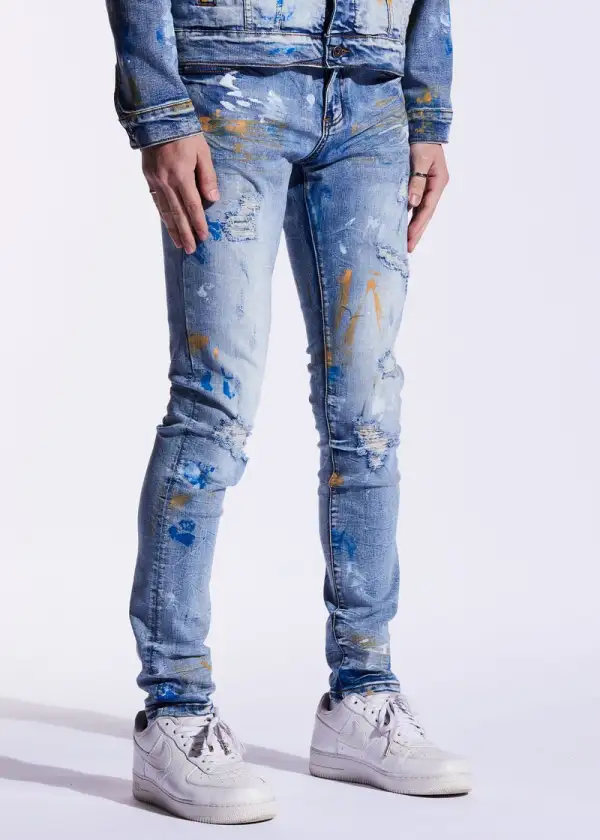 Paint Splatter Skinny Jeans