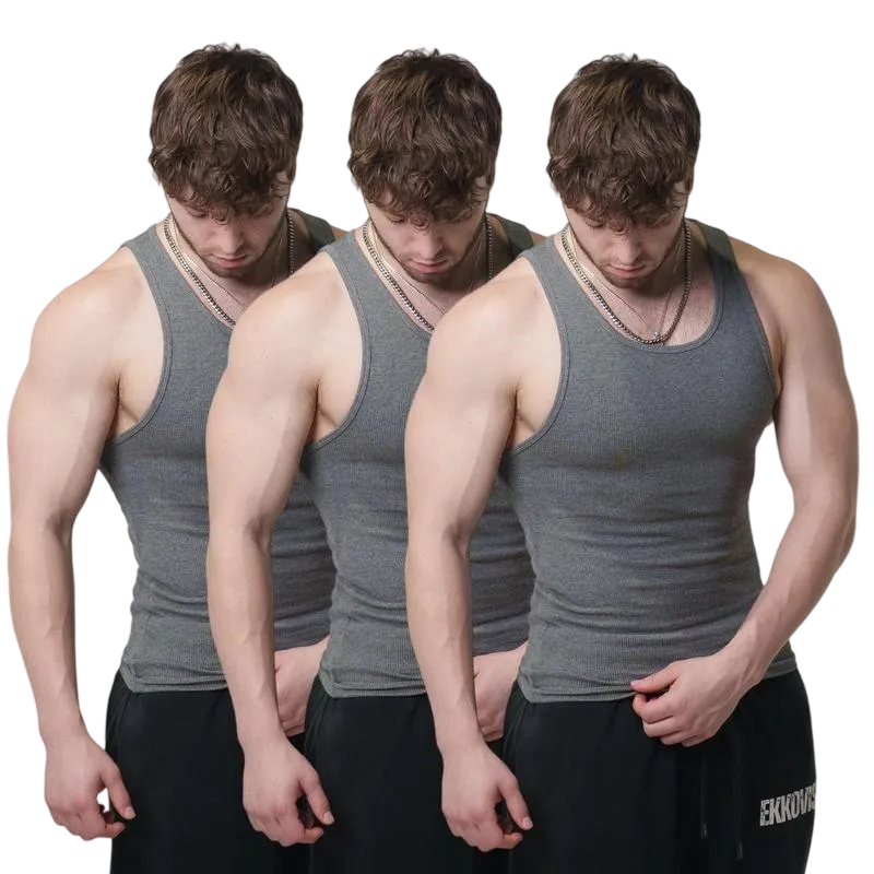 9PACK-Tank Top - Men's Shirt with Classic Design Fitness Wear Athletic Wear
