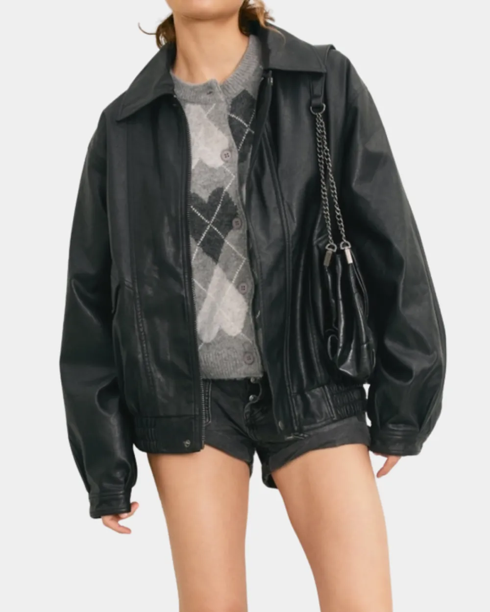 Oversized Biker Jacket