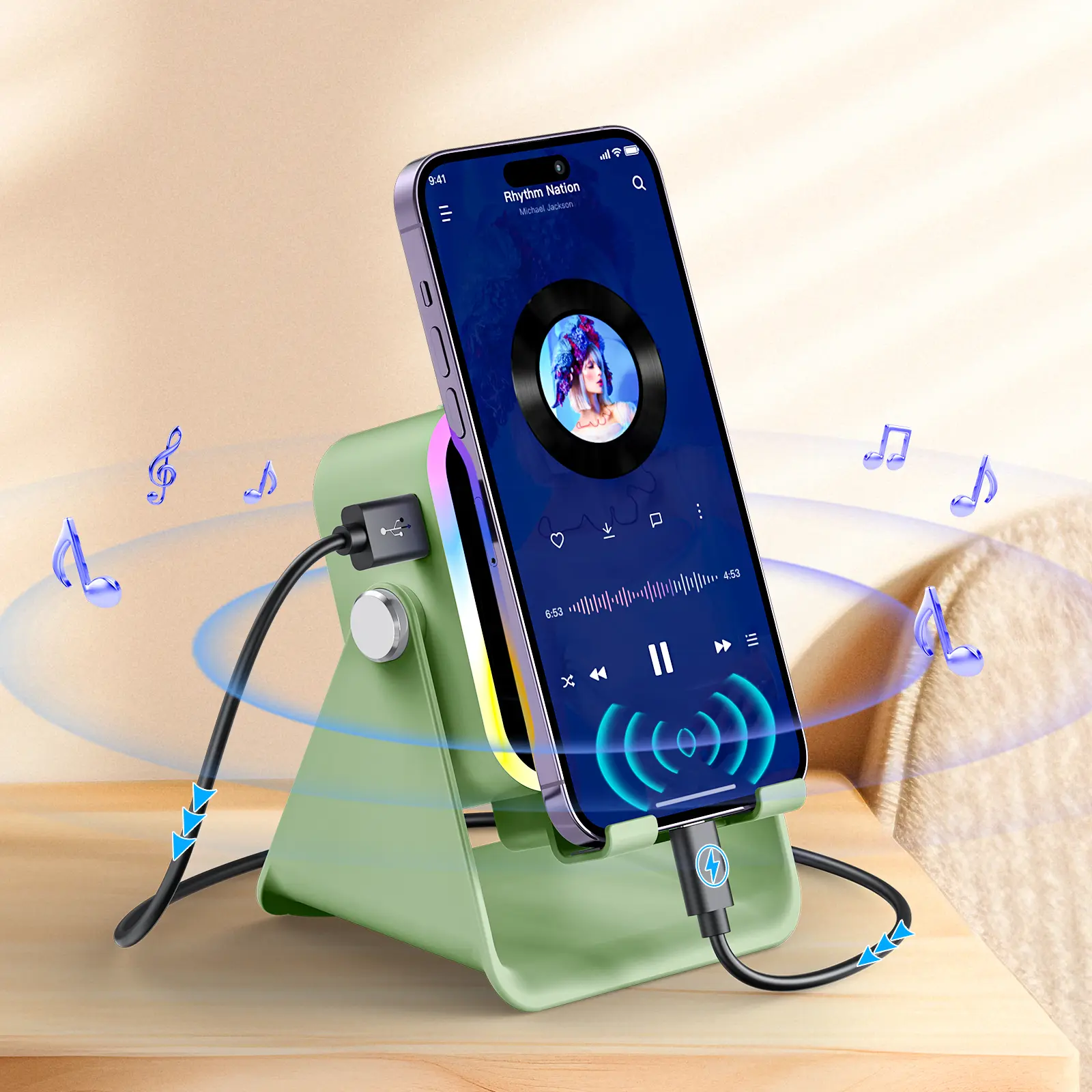 Sage Green speaker stand color reference