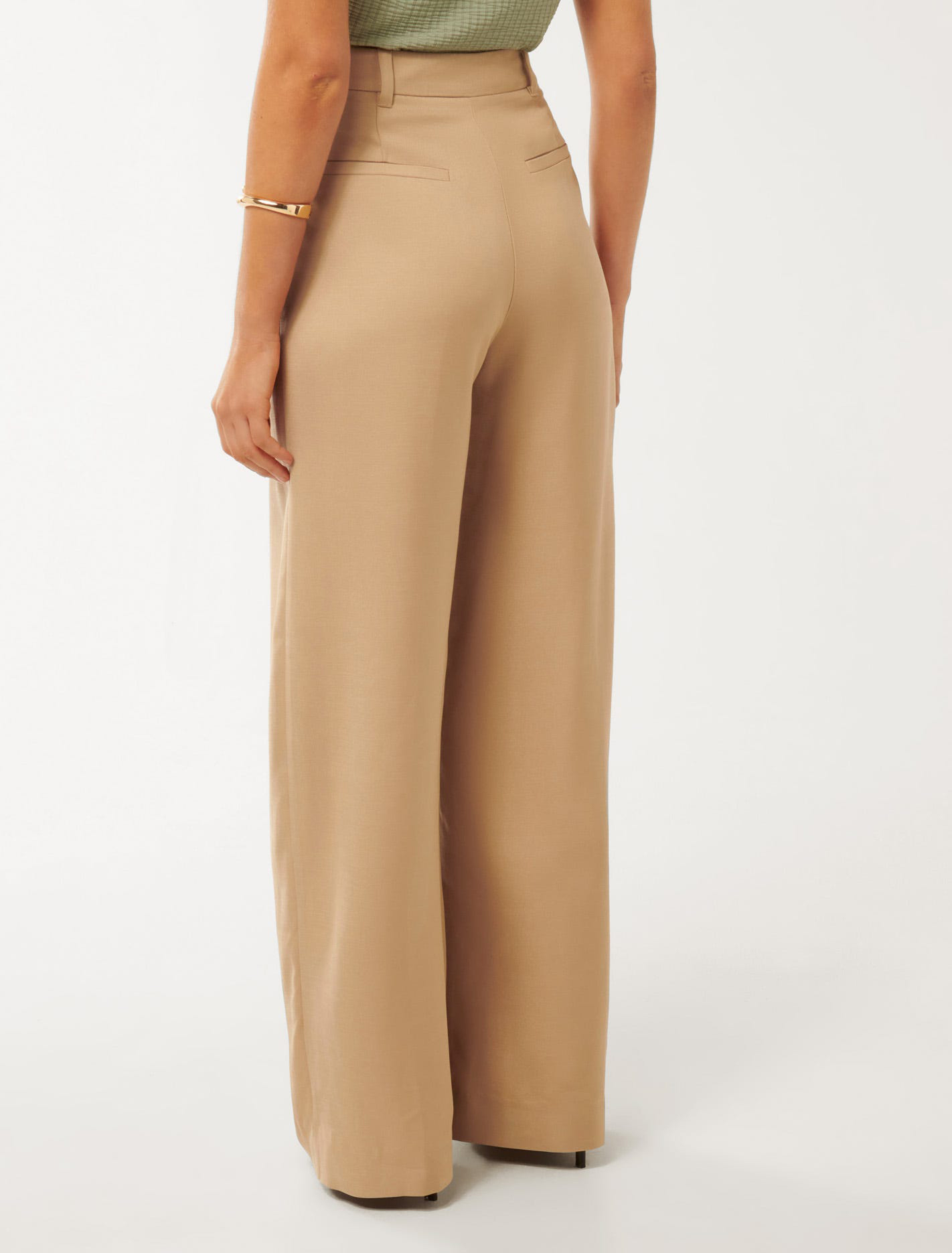 Pleated Wide-Leg Pants