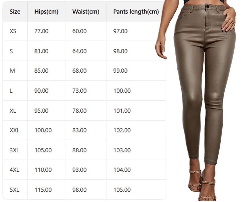 Women's Minimalist Street Plain High Waist Skinny Pants