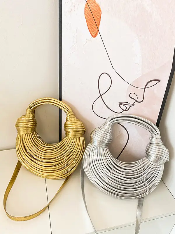 Everyday Geometric Zip-Top Shoulder Bag
