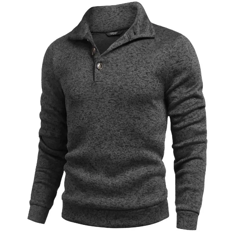 🧶 Men's Fitted Long Sleeve Pullover Sweater