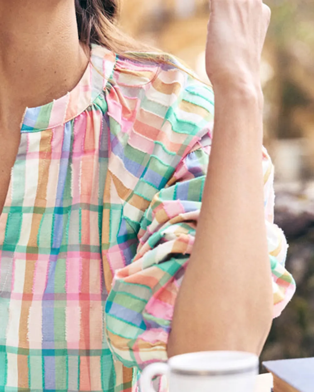 Cotton Check Top