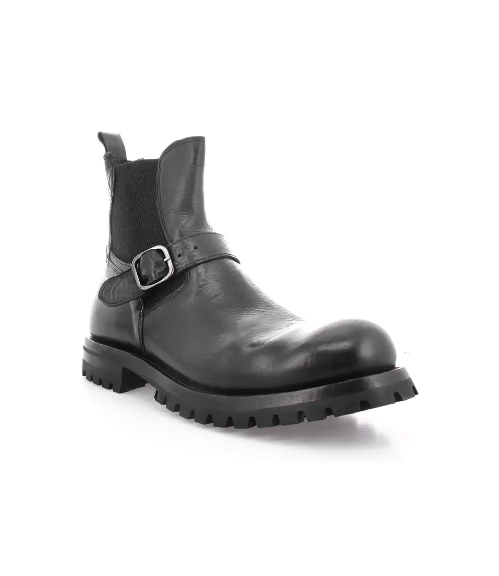 Buckled Streamlined Heritage Moto Boots