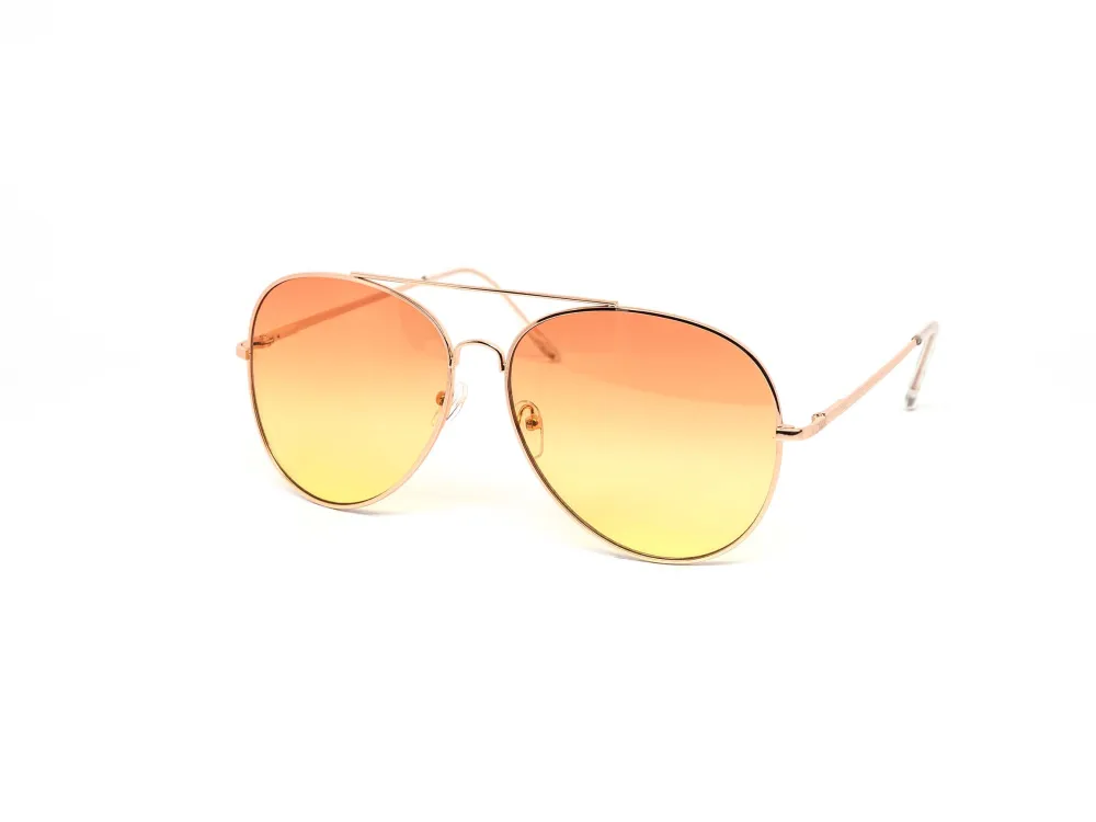 12-Pack Oversized Round Aviator Assorted Sunglasses