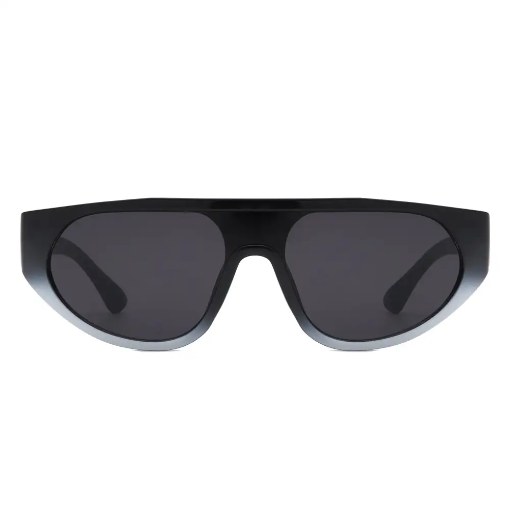 Round Flat Top Frame Sunglasses