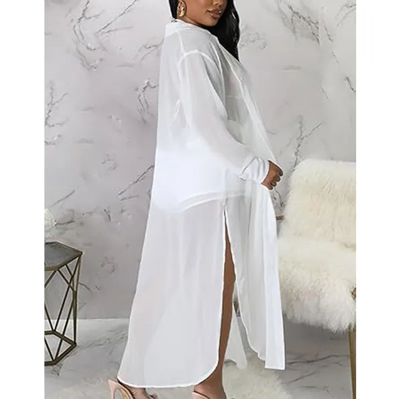Women's Solid Color Button Front Shirt & Shorts Two-Piece Set