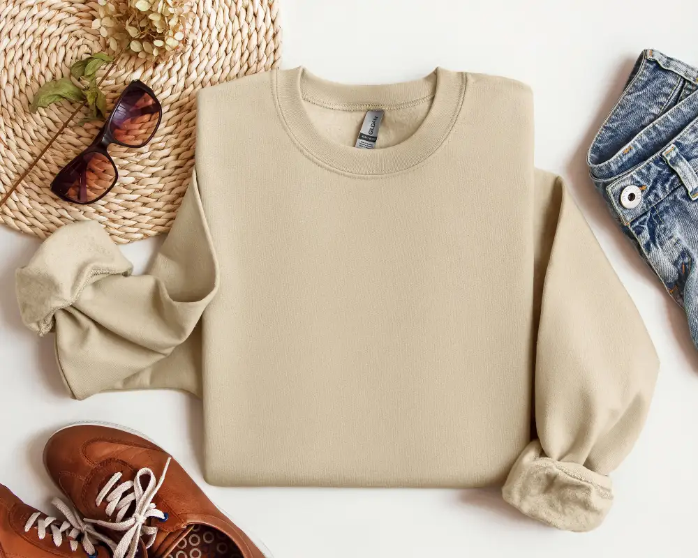 Unbothered Motto Graphic Crewneck Sweatshirt