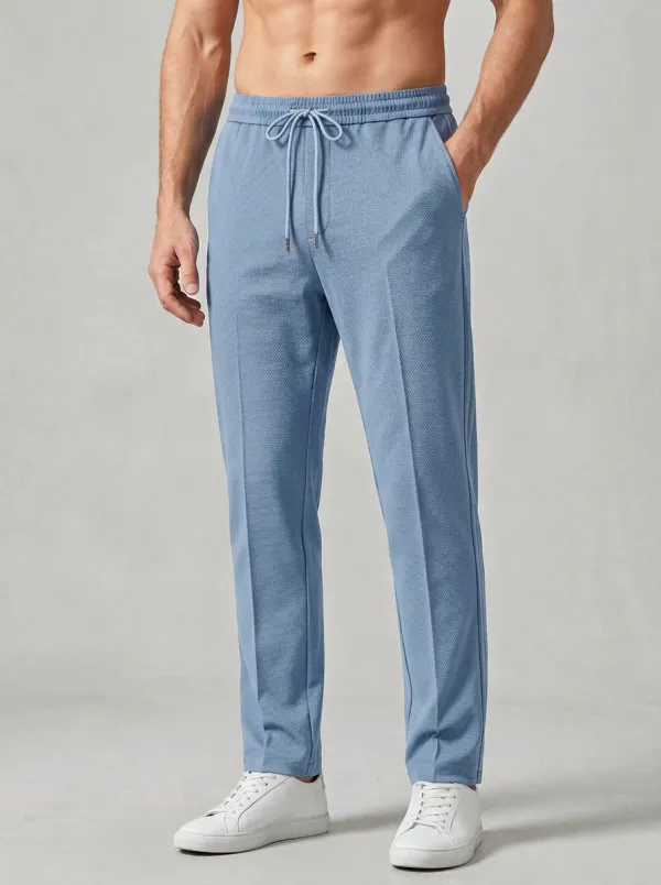 Heritage Ice Silk Graphic Print Active Look Men's Ice Silk Casual Pants