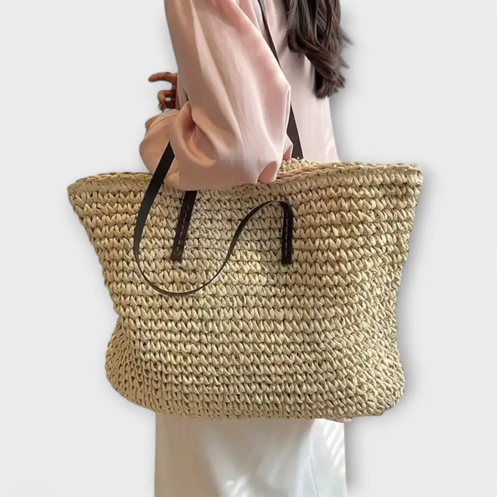 Woven Soft Grain Handbag