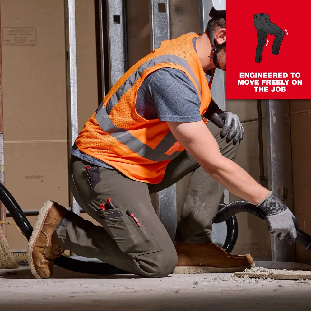 Men's 8-PACK FREEFLEX Tech Work Pants with 7 Pockets
